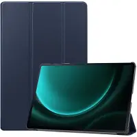 IMoshion Trifold Bookcase voor de Samsung Galaxy Tab S10 Plus / Tab S9 FE Plus / Tab S9 Plus - Donkerblauw