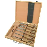 BRÜDER MANNESMANN Ensemble d'outils de sculpture en bois 7 pcs 66107
