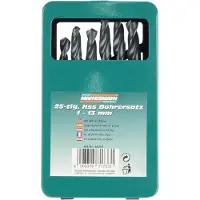 BRÜDER MANNESMANN M54341 Spiraalboorset 25-delig 1 mm, 1.5 mm, 2 mm, 2.5 mm, 3 mm, 3.5 mm, 4 mm, 4.5 mm, 5 mm, 5.5 mm, 6 mm, 6.5 mm, 7 mm, 7.5 mm, 8 mm, 8.5