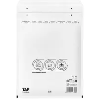 Jiffy Comebag luchtkussenenveloppen, ft 270 x 360 mm, met stripsluiting, wit, doos van 100 stuks