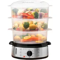 Sonstiges Alpina stoomoven, 9 liter - 3 lagen - BPA-vrij - Warmhoudfunctie - 800W - RVS