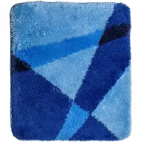 Wicotex badmat 60x90 cm. acryl blauw |