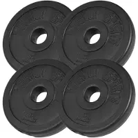 Gorilla Sports Voordeelbundel 5 kg (4x1.25 kg) Halterschijven Kunststof