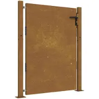 vidaXL Poort 100x150 cm cortenstaal
