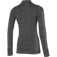 Heatkeeper Thermo ondergoed dames lange mouw - Techno - Warm Thermo shirt hoge hals - Zwart / L