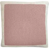 Malagoon Solid Gebreide Poster Sierkussen 50 x 50 cm - Pink