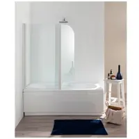 Plieger Royal badklapwand 6mm glas 70x40x140cm chroom profiel en helder glas
