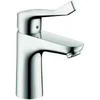 Hansgrohe Focus CoolStart wastafelkraan waterbesparend met verlengde greep chroom