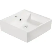 Wiesbaden Larx wastafel 38.5x38.5x13cm wit