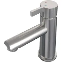 Brauer Brushed Edition ColdStart wastafelkraan energy-saving model E RVS geborsteld PVD