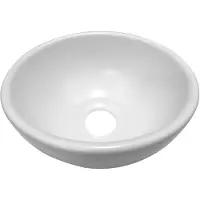 Wiesbaden Consilio waskom rond 20 x 9 cm keramiek glans wit 32.3575
