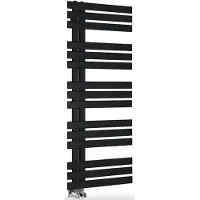 Sapho Designradiator Silvana Recht 50x123.6 cm 561W Mat Zwart