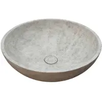 Ideavit Waskom Idea.Rex 44x44x14.5 cm Rond Beton Grijs/Bruin