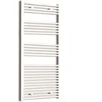 Sanicare Elektrische design radiator plug & play 172x45 cm wit 920 watt met zwarte thermostaat links