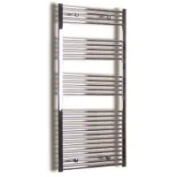 Sanicare Elektrische design radiator plug & play 172x60 cm chroom 1127 watt met chroom thermostaat links