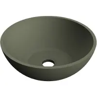 Arcqua Waskom prince opbouw 38x14 cm rond mat groen