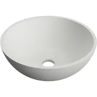 Arcqua Waskom prince opbouw 38x14 cm rond glans wit