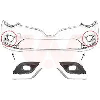 VAN WEZEL 4420599 Ventilatiegrille, bumper