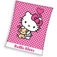 Hello Kitty Fleece deken, Heart - 130 x 170 cm - Polyester