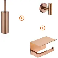 Guido Gusto Toilet accessoires set Copper exclusief