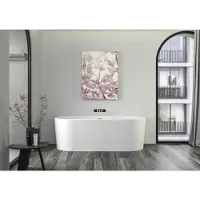 Plieger Ligbad back to wall kansas 180x80x60 cm glanzend wit