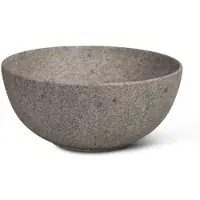 Globo Waskom t-edge rond 37x16 cm zonder overloop peperino grigio