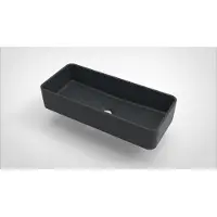 Arcqua Opbouw waskom case rechthoek 60x26 cm mat antraciet