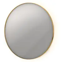 Ink Spiegel SP17 Rond Colour Changing LED Rondom 80 x 4 x 80 cm Dimbaar In Aluminium Kader Mat Goud