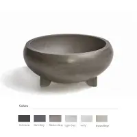 Urbi et Orbi Opzet Wastafel Bulbo Beton 40x18 cm Ivoor