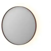 Ink Spiegel sp17 rond colour changing led rondom 60x4x60 cm dimbaar in aluminium kader geborsteld koper