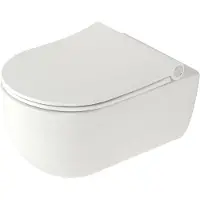 Plieger Wandcloset Kansas/Pressalit Diepspoel Rimless Pressalit Kansas D2 Zitting Slim Wit