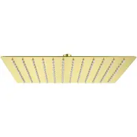 Boss & Wessing Hoofddouche bws colorato vierkant 30x30 cm geborsteld goud