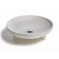 Urbi et Orbi Opzet wastafel caldera beton 43.5x12 cm medium grijs