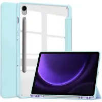 IMoshion Trifold Hardcase Bookcase voor de Samsung Galaxy Tab S10 Lite / S9 11.0 inch / Tab S10 FE / S9 FE 10.9 inch - Lichtblauw