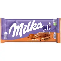 Mondelez Chocolade Reep Karamel - Doos 23 x 100g - Chocoladerepen en Tabletten - Cadeautjes voor vrouwen werjaardag - Voorraad