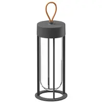 Flos In Vitro Unplugged Draagbare Lamp Anthracite | 3000 K