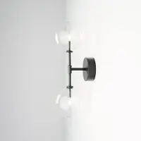 Schwung Dawn Dual Wandlamp Black Gunmetal