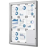Quantore Vitrinebord Quantore luxe 9x A4 zilver