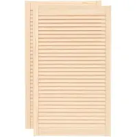 vidaXL Kastdeuren met lamellen 2 st 99,3x59,4 cm massief grenenhout