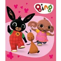 SynxStore Kinderdeken Bing fleece Plaid Deken 100 x 140 cm - Bing bunny fleece plaid - disney