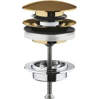 GROHE Waste Others met Push Open Plug Cool Sunrise Geborsteld