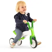 Chillafish Bunzi - 2-in-1 driewieler en loopfietsje, 1 tot 3 jaar, groen