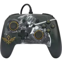 PowerA Geavanceerde Bedrade Gamecontroller voor Nintendo Switch - Battle-Ready Link - Legend of Zelda - Zwart
