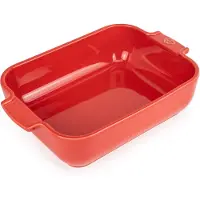 Peugeot Appolia Rechthoekige Keramische Ovenschaal Rood 25 cm