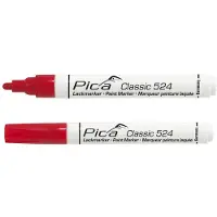 PICA 524/40-10 Lakmarker - Permanentmarker - Sneldrogend - Rood (10st)