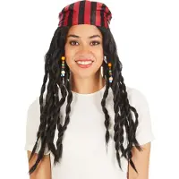 Dressforfun - damespruik piratenvrouw - verkleedkleding kostuum halloween verkleden feestkleding carnavalskleding carnaval feestkledij partykleding - 300738