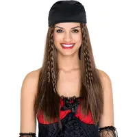 Dressforfun - Damespruik piratenbruid - verkleedkleding kostuum halloween verkleden feestkleding carnavalskleding carnaval feestkledij partykleding - 300739