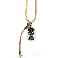Heaven Eleven heren leer cord - buddha in glas groot