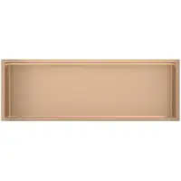 Guido Gusto Copper RVS Inbouwnis 30x90x10cm met LED verlichting
