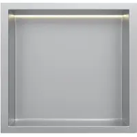 Guido Gusto RVS Inbouwnis 30x30x10cm met LED verlichting